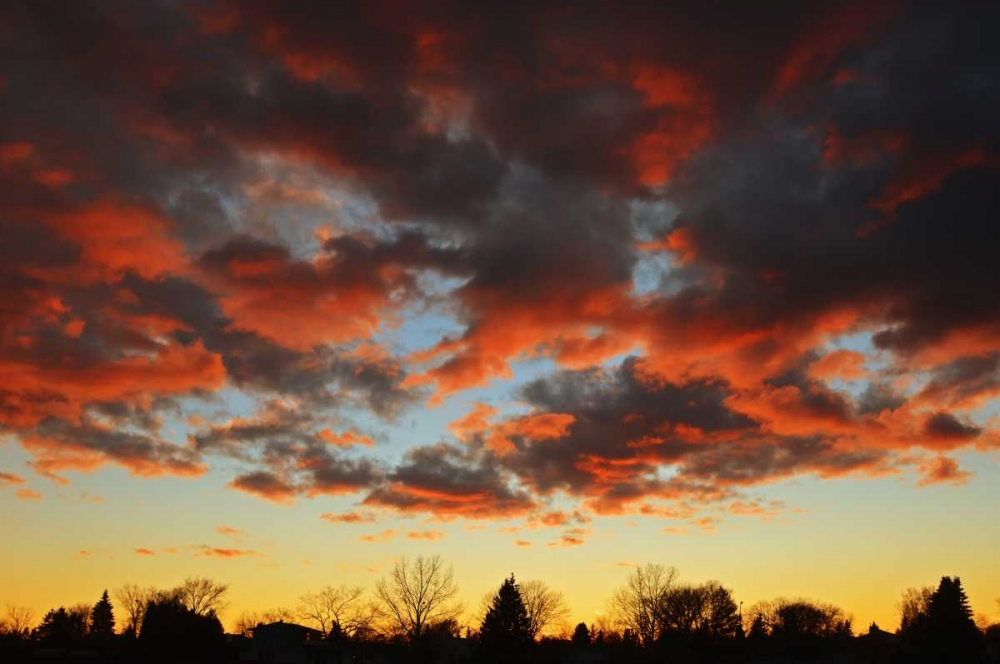 Clouds at sunset art print by Mike Grandmaison for $57.95 CAD